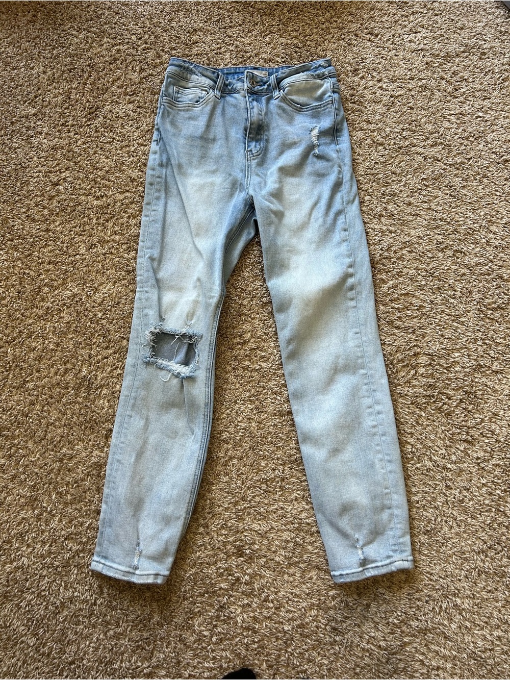 Altar'd State Light Blue Distressed Skinny Jeans